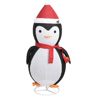 Decorative Christmas Snow Penguin Figure LED Luxury Fabric 180cm - 4
