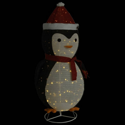 Decorative Christmas Snow Penguin Figure LED Luxury Fabric 180cm - 5