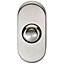 Decorative Door Bell Cover Satin Stainless Steel 64 x 30mm Oval Push Button