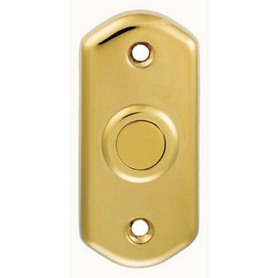 Decorative Door Bell Cover Stainless Brass 76 x 38mm Classic Curved Plate Price Comparisons | Compare The Build