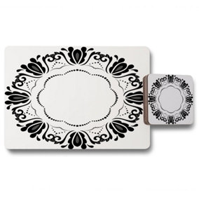 Decorative Floral Element (Placemat & Coaster Set) / Default Title