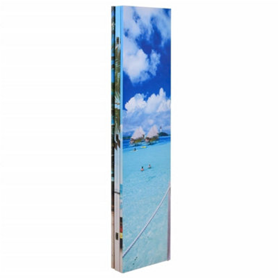 Decorative Folding Room Divider 160x170 cm Beach