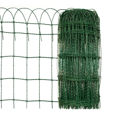 Decorative Garden Border Fence 65 cm x 10 m Mesh Lawn Border Edging ...