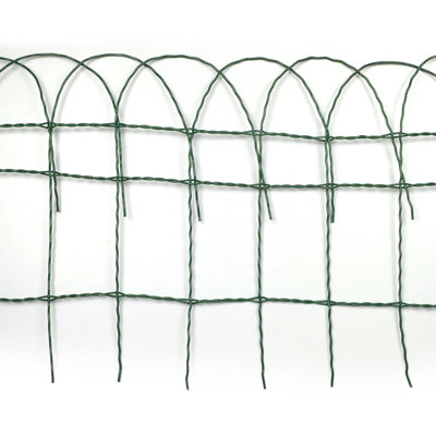 Decorative Garden Border Fence 65 cm x 10 m Mesh Lawn Border Edging ...