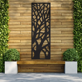 Decorative Garden Screen / Trellis - Branches  - Anthracite - 600mm x 1800mm x 6mm
