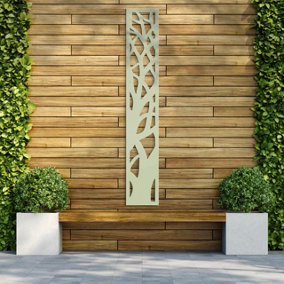 Decorative Garden Screen / Trellis - Branches - Soft Sage - 300mm x 1800mm x 6mm