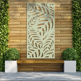 Decorative Garden Screen / Trellis - Foliole - Soft Sage - 900mm x 1800mm x 6mm