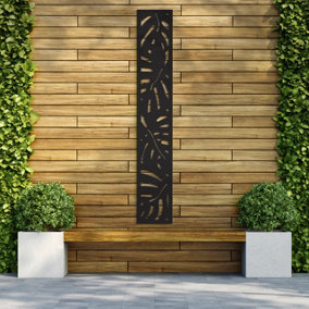 Decorative Garden Screen / Trellis - Rainforest  - Anthracite - 300mm x 1800mm x 6mm