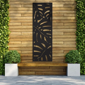 Decorative Garden Screen / Trellis - Rainforest - Anthracite - 600mm x 1800mm x 6mm