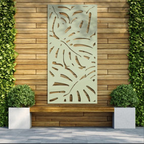 Decorative Garden Screen / Trellis - Rainforest - Soft Sage - 900mm x 1800mm x 6mm