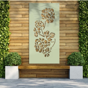 Decorative Garden Screen / Trellis - Spray - Soft Sage - 900mm x 1800mm x 6mm