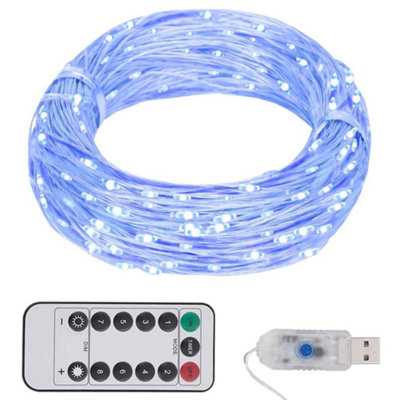 Decorative LED String with 150 LEDs Blue 15 m