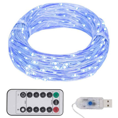 Decorative LED String with 300 LEDs Blue 30 m