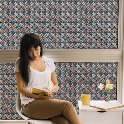Decorative Mandala Circles Pattern Window Privacy Film PVC - 5