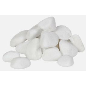 Decorative MARBLE EXTRA WHITE Stones  Pebbles  HOME & GARDEN  AQUARIUM 1kg