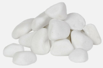 Decorative MARBLE EXTRA WHITE Stones  Pebbles  HOME & GARDEN  AQUARIUM 2kg