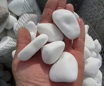 Decorative MARBLE EXTRA WHITE Stones  Pebbles  HOME & GARDEN  AQUARIUM 50kg