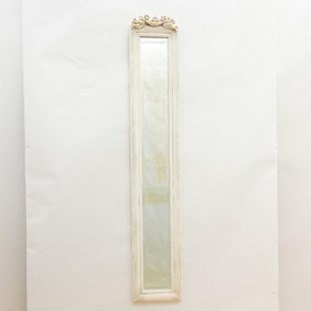 Decorative Mirror - L3 x W13 x H109 cm - Antique White