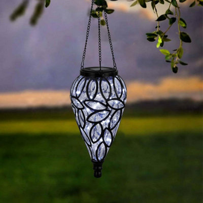 Teardrop solar garden lights clearance