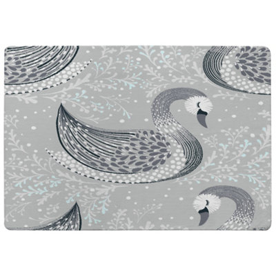 Decorative Swans Designer Special Soft Home Rug