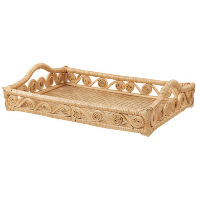 Decorative Tray CALAYAN Rattan Beige