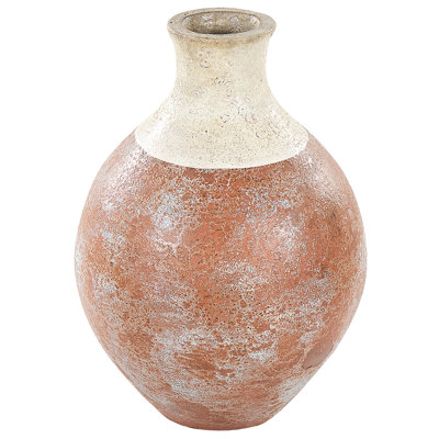 Decorative Vase BURSA Handmade Ceramic 37 cm Light Brown