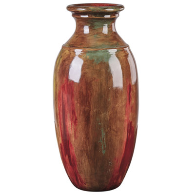 Decorative Vase HIMERA Handmade Ceramic 65 cm Brown