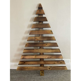 Decorative Wooden Christmas Tree - L5 x W90 x H120 cm