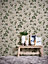 Decoro White Brick Ivy Wallpaper AS Creation 980434