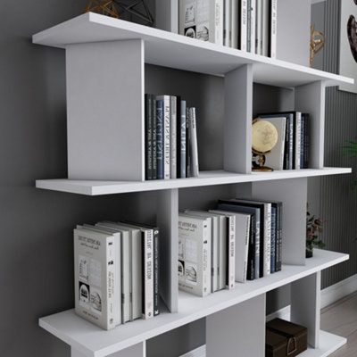 Decorotika 5-tier Grace Bookcase Bookshelf Shelving Unit Display Unit - White