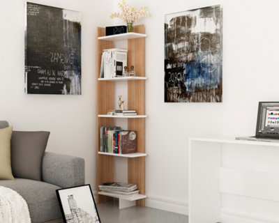 Decorotika Alice Corner Bookcase Black & Oud