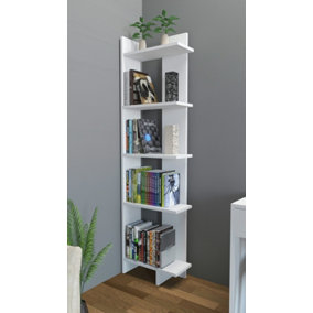 Decorotika Alice Corner Bookcase (White)