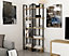 Decorotika Alice Corner Bookcase with Metal Frame