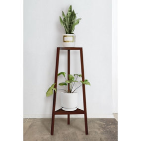 Decorotika Buono Solid Wood Handmade Two-Tiers Plant Stand