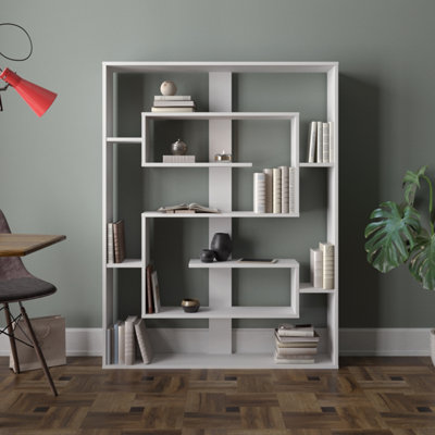 Tall geometric deals bookcase