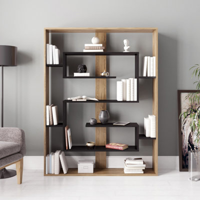 Low deals geometric bookcase