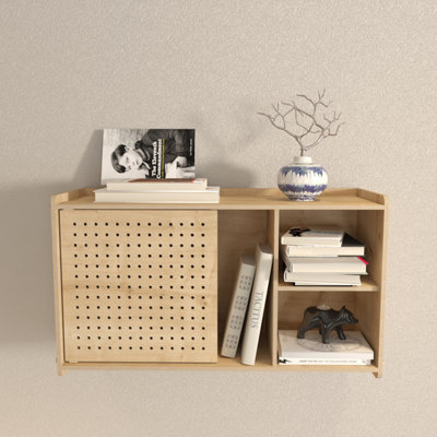 Decorotika Fore Wall Mounted Shelf With Cabinet And Three Shelves | DIY ...