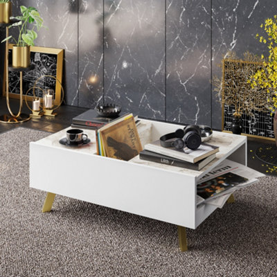 Decorotika Frida Luxury Coffee Table Cocktail Table