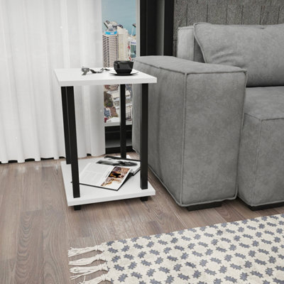 Decorotika Gurnee Side Table with Two Shelves