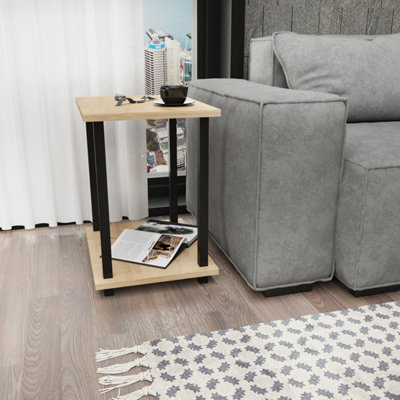 Decorotika Gurnee Side Table with Two Shelves