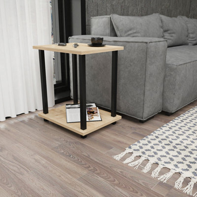 Decorotika Gurnee Side Table with Two Shelves