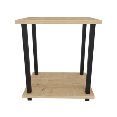 Decorotika Gurnee Side Table with Two Shelves