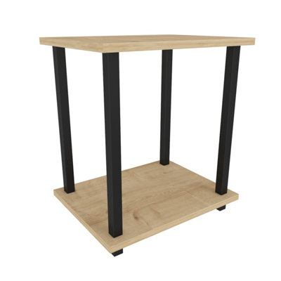 Decorotika Gurnee Side Table with Two Shelves