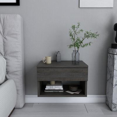 Wall on sale mounted nightstand