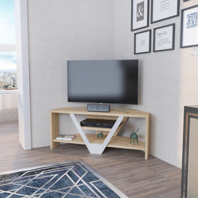 Decorotika Karin TV Stand TV Unit for TVs up to 45 inch Sapphire Oak ...