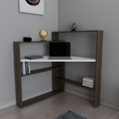 Decorotika Kelly Decorative Corner Computer Desk Writing Desk Study ...