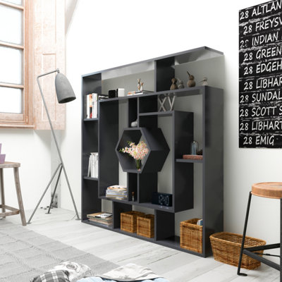 Decorotika Labrina Geometric Design Bookcase