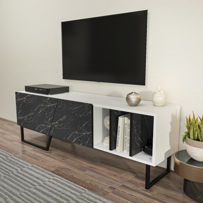 Black tv stand for 60 inch tv discount