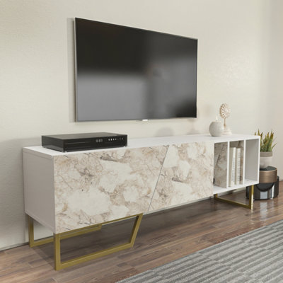 Gray 60 deals inch tv stand