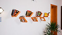 Decorotika Muvoli Handmade Solid Wood Wall Mounted Shelves (3 Shelves)